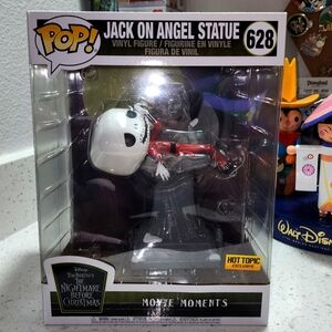 Nightmare Before Christmas Funko Jack on Angel Statue